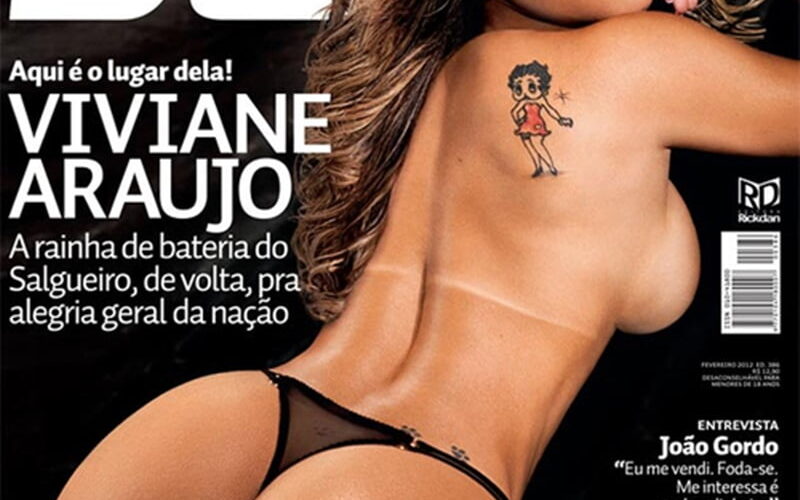Sexy Viviane Araújo morena gostosa muito linda peladinha para a Revista Sexy